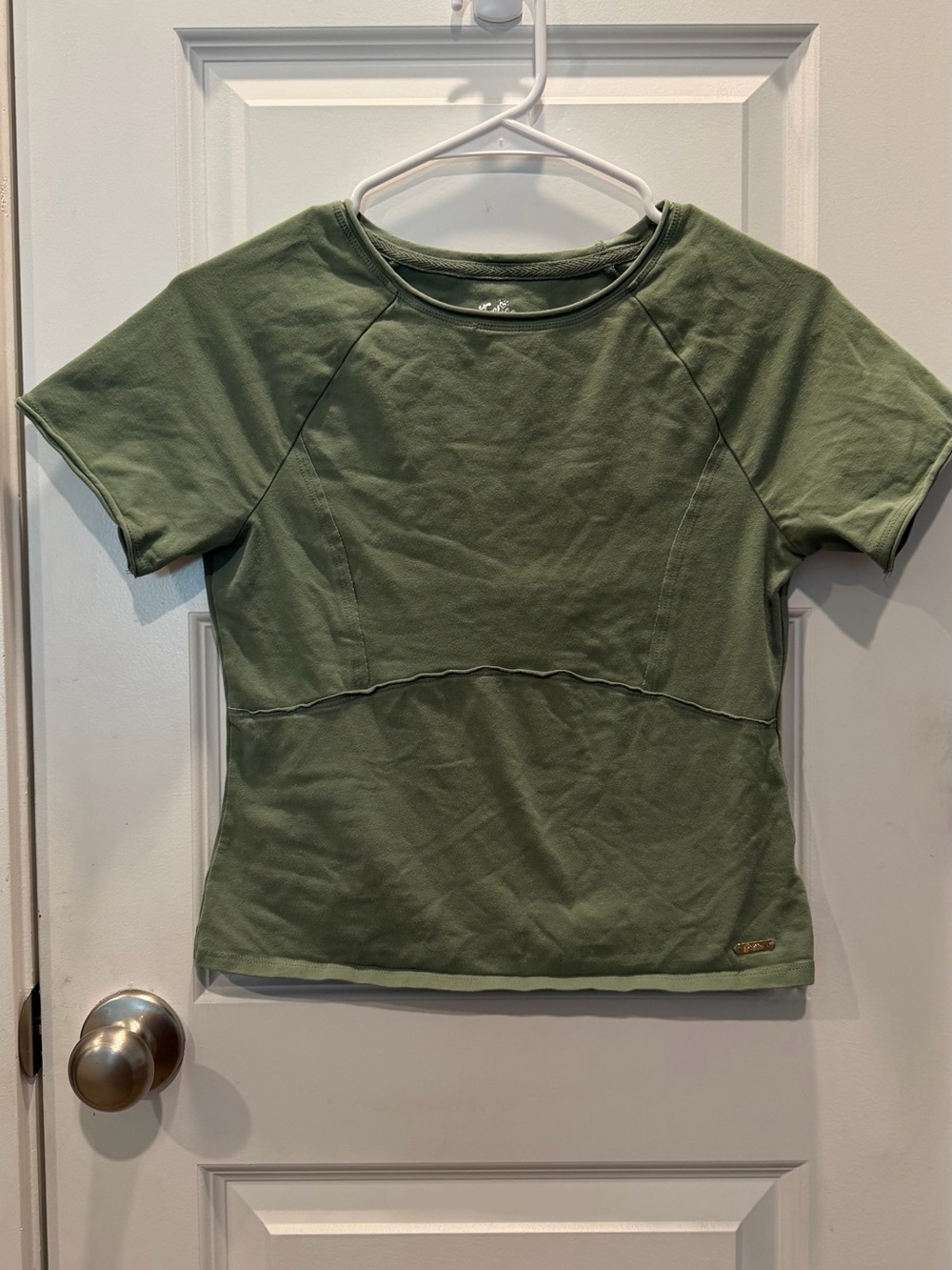 Justice Olive Green Short Sleeve Crewneck Tee